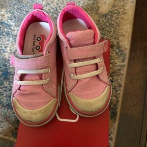 See Kai Run Pink and Cream Kids Sneakers